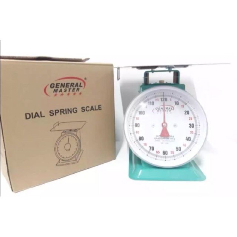 Heavy Duty General Master Dial Spring 120kg Flat Scaletimbangan Weighing Scale Shopee 7132