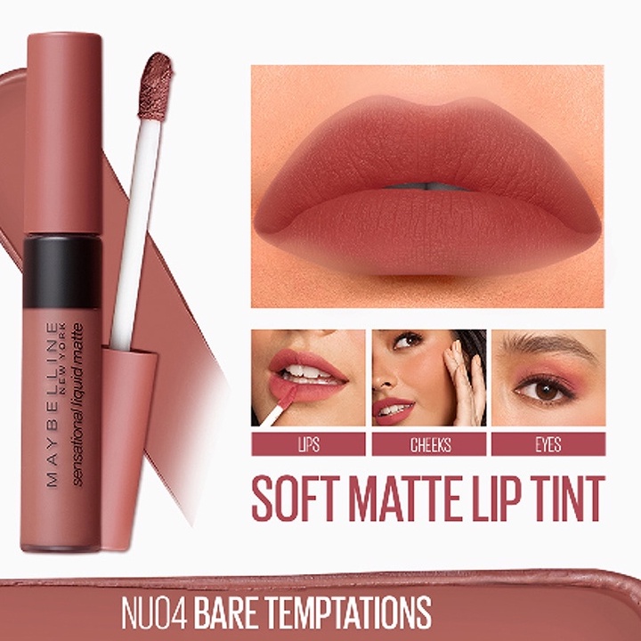 Maybe|Iine Sensational Soft Liquid Matte Lip Tint Bare Temptation ...