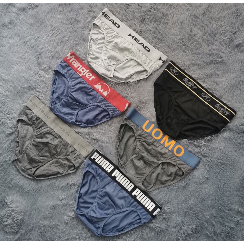 COD☑️6pcs or 12pcs Mix Brand Briefs Assort Garter underwear For Men's  [27-34Waist]