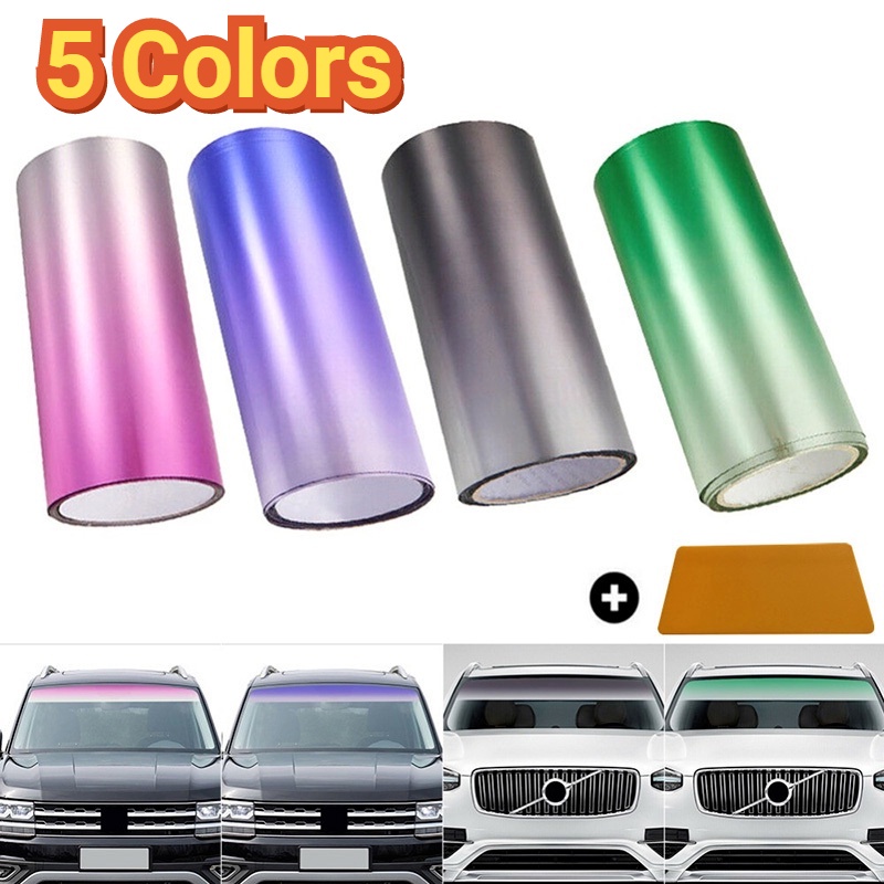 20*150cm Car Windshield Waterproof Sun Shade Gradient Tint Strip Film