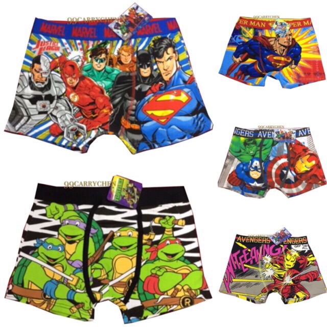 Buy MarvelBoys' Avengers Boxer Briefs with Assorted Hero Prints