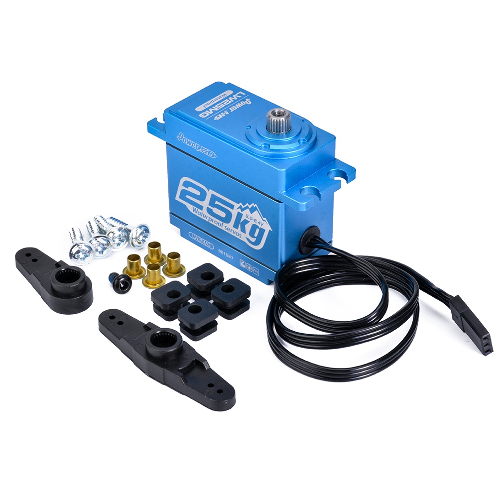 Power HD LW25MG 25KG 25T All-Metal Waterproof Large Torque Servo ...
