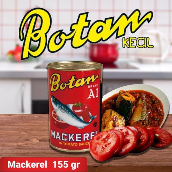 Botan Mackerel Makarel Saus Tomat Kaleng 155g 155 gram botani | Shopee ...