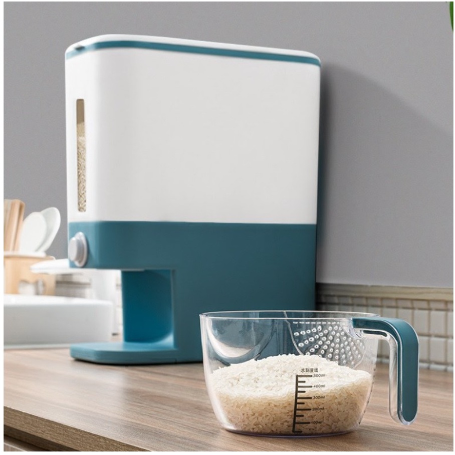 JW12kg Rice Dispenser and Storage with measuring cup, Whole Grains ...