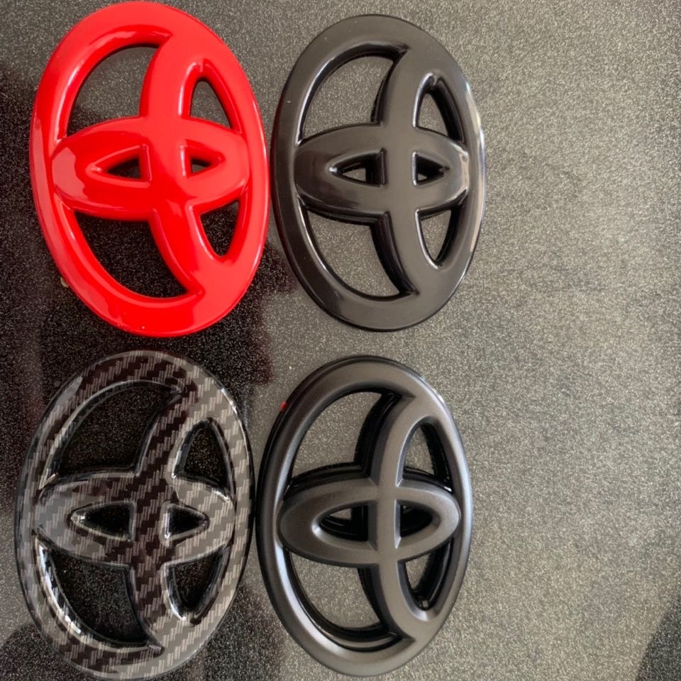 【TOYOTA】 TOYOTA Logo Car Auto Steering Wheel Emblem Badge Sticker Decal ...