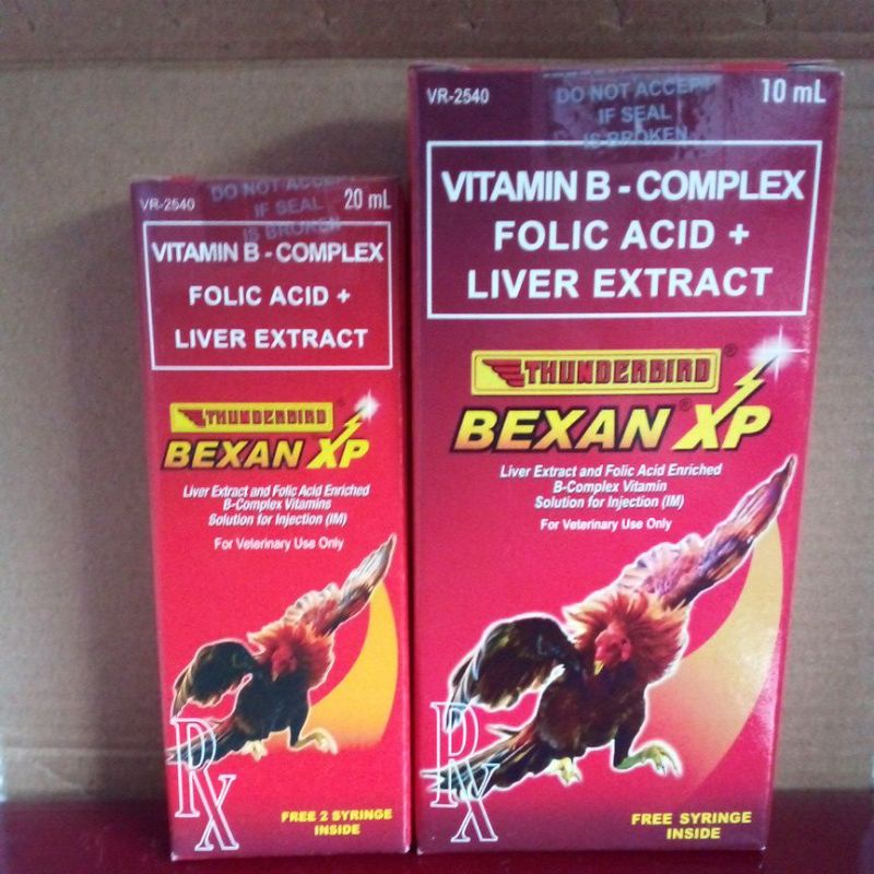 BEXAN XP 10mL & 20mL*VITAMIN FOLIC ACID+LIVER EXTRACT(THUNDERBIRD) Shopee Philippines