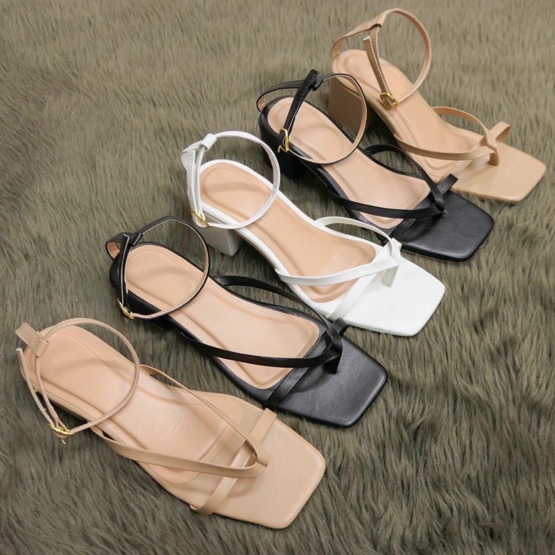 strappy 1 inch heels