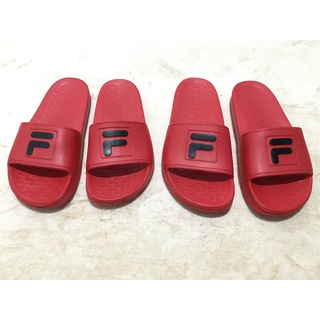 Fila on sale slippers red