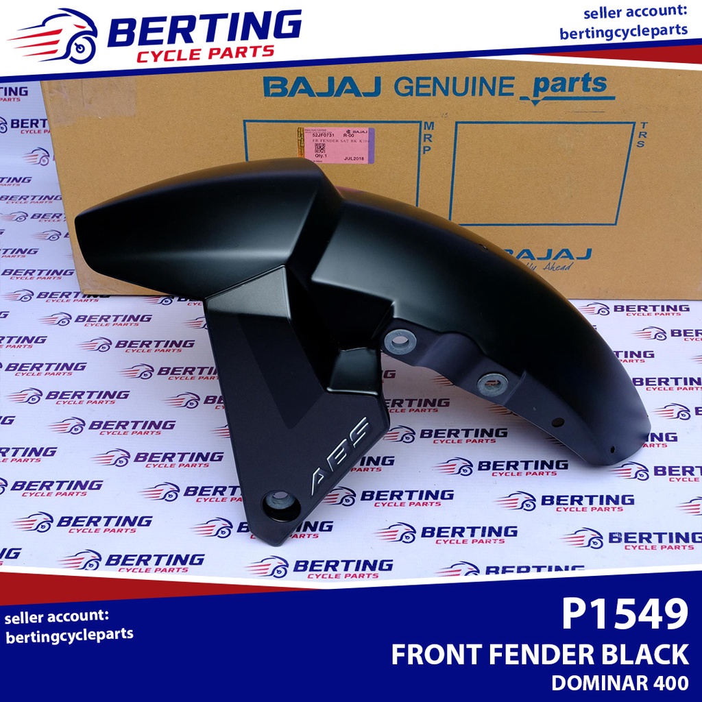 FRONT FENDER WITH BLACK DECALS Dominar 400 Genuine 52JF0731 | Shopee ...