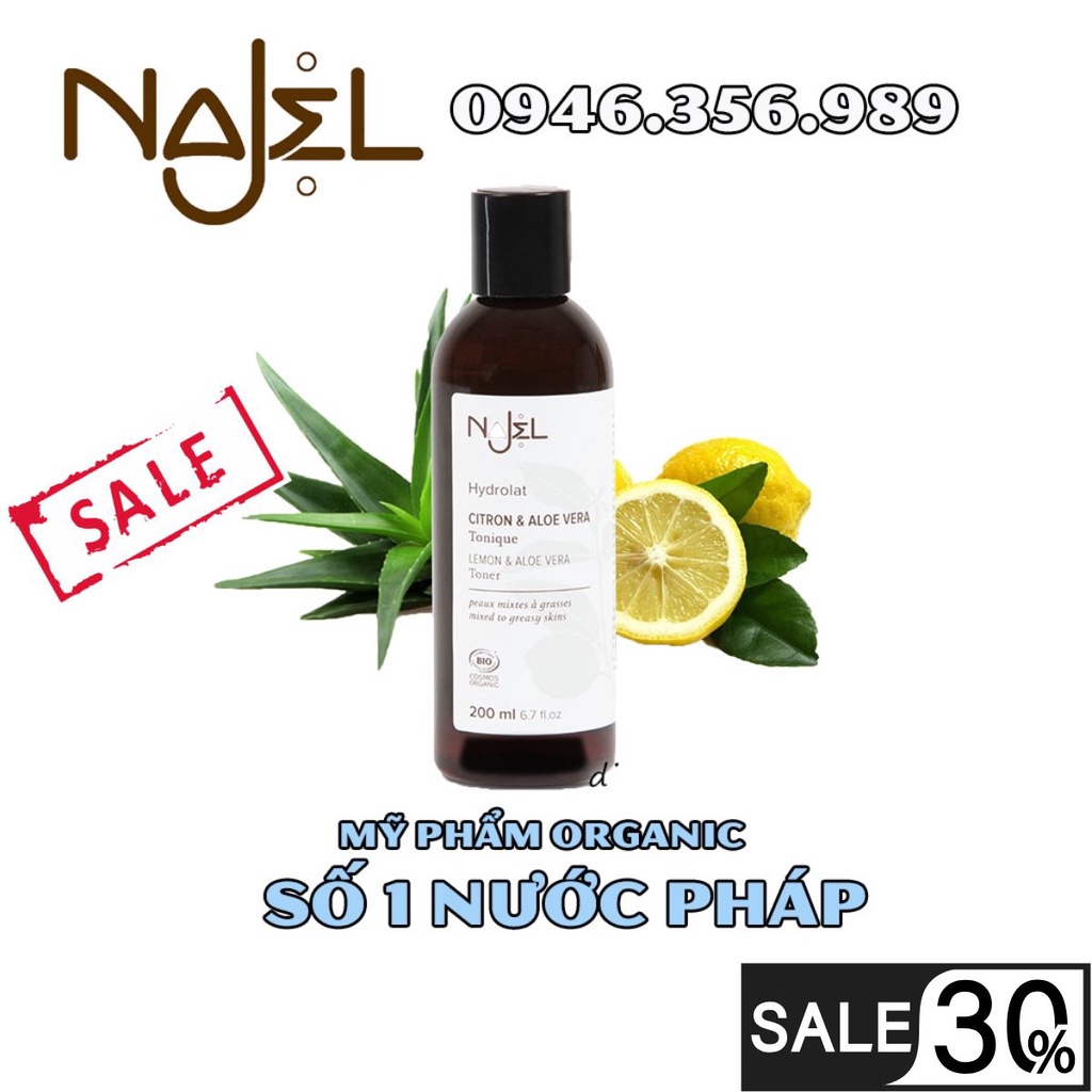 Najel Citron & Aloe Vera Tonique Lemon Balancing Water 200ml Shopee
