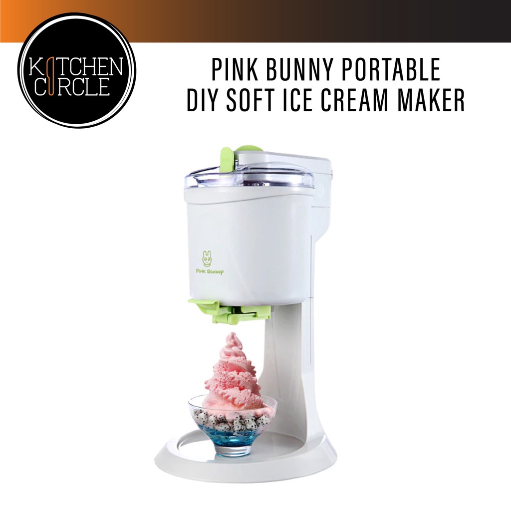 Pink Bunny Portable DIY Soft Ice Cream Maker BL-1000 | Shopee Philippines