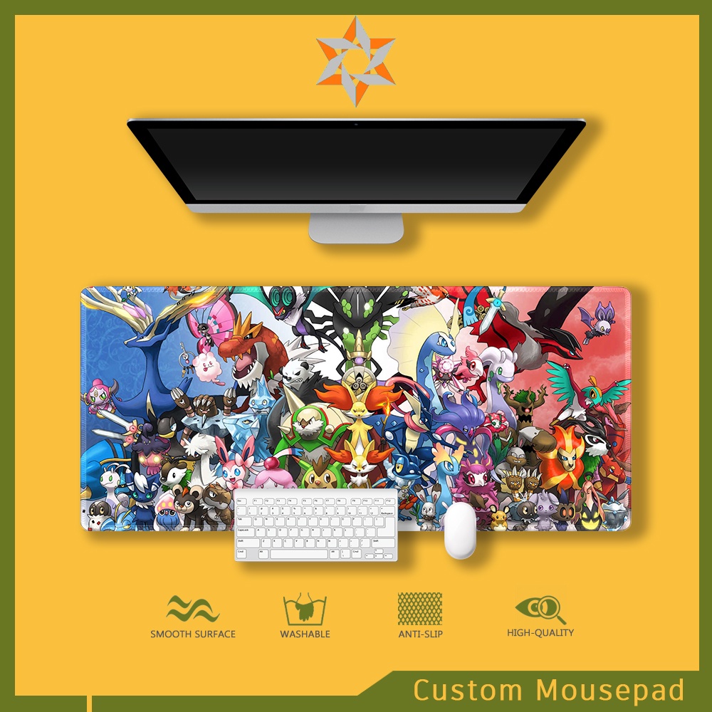 Pokemon mouse pad extended cute Mousepad large Gaming mouse pad Anime