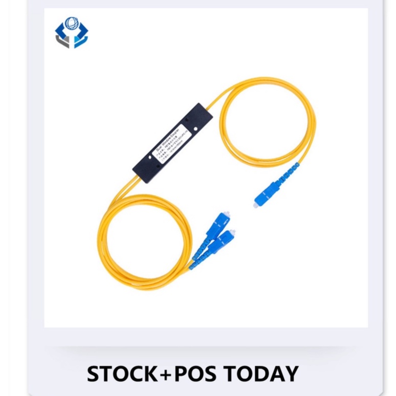 Ftth Sc Upc 1x2 Plc Splitter Singlemode Fiber Optical Fbt Optical
