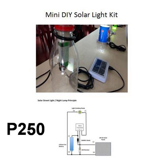 DIY Do It Your Self Mini Solar Light Kit In A Bottle Auto On Off