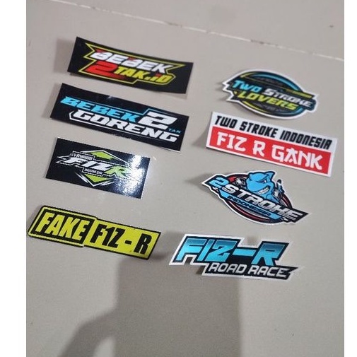 Fiz r racing stickers - 2 stroke duck stickers - Indonesian 2 stroke ...