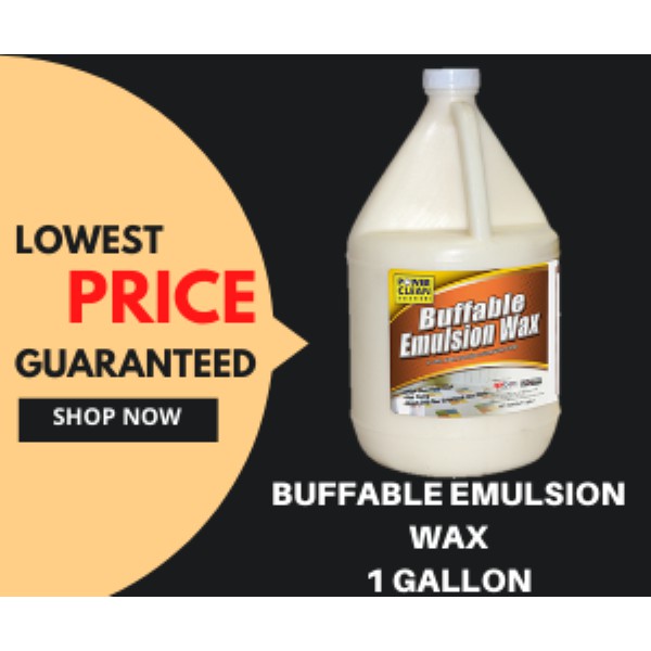 Concentrated BUFFABLE FLOOR WAX Polish 1 GALLON Emulsion Shine Hotel ...