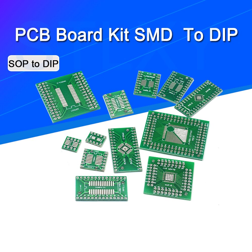 Pcs Pcb Board Kit Smd Turn To Dip Adapter Converter Plate Sop Msop