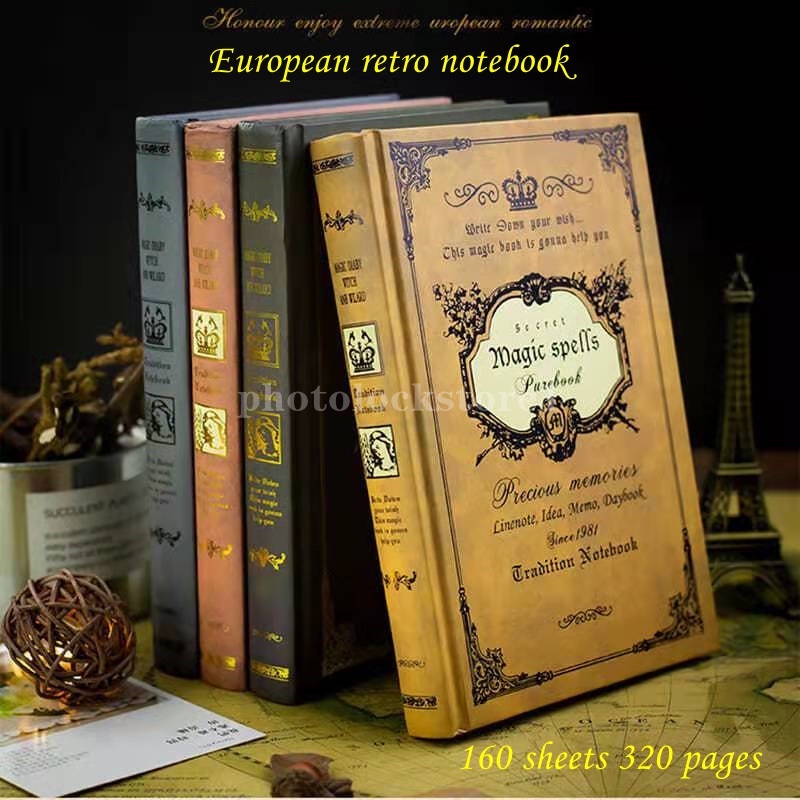 Europe restore retro magic notepad thick notebook college notebook