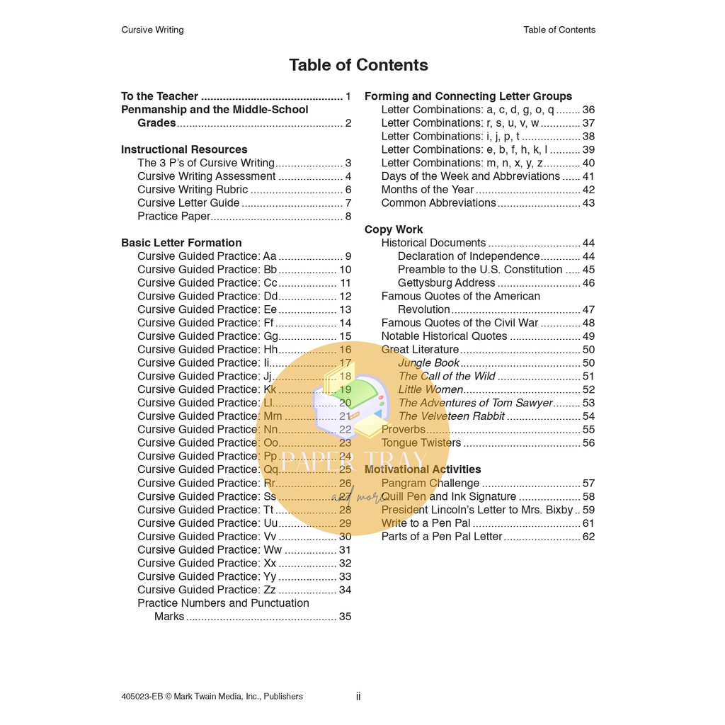 Cursive Writing Worksheets (Instruction, Practice and Reinforcement) 63 ...