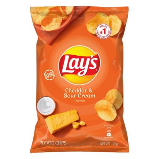 Lay's Cheddar & Sour Cream Potato Chips 170g Shopee Philippines