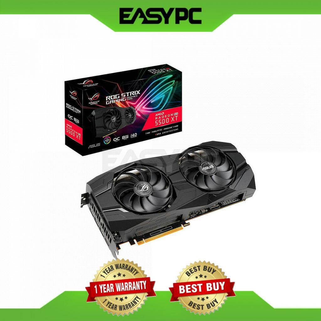 Asus ROG Strix RX 5500 XT OC 8gb 128bit GDdr6 Gaming Graphics Card ...