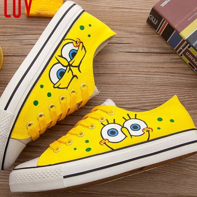 Spongebob on sale painted shoes