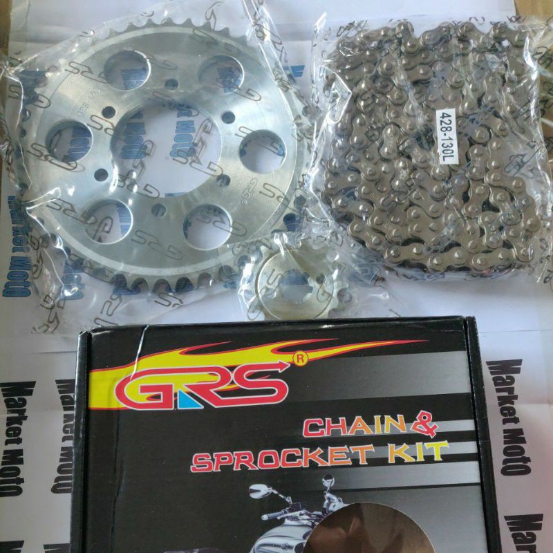barako chain sprocket chainset 14/45/428 130L | Shopee Philippines