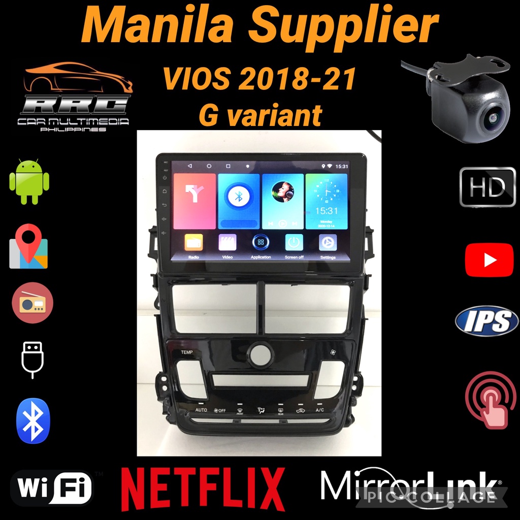 RRC Infotainment System 9inch Android for Toyota VIOS G variant (AUTO ...