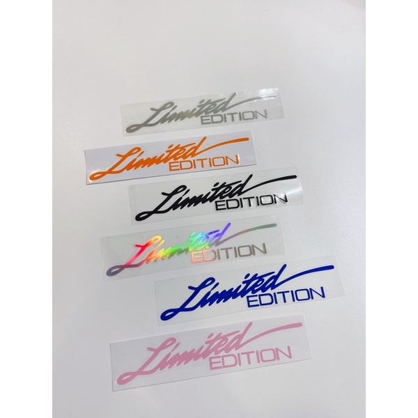 Limited edition reflective sticker 16x3.5cm, decorative sticker for ...