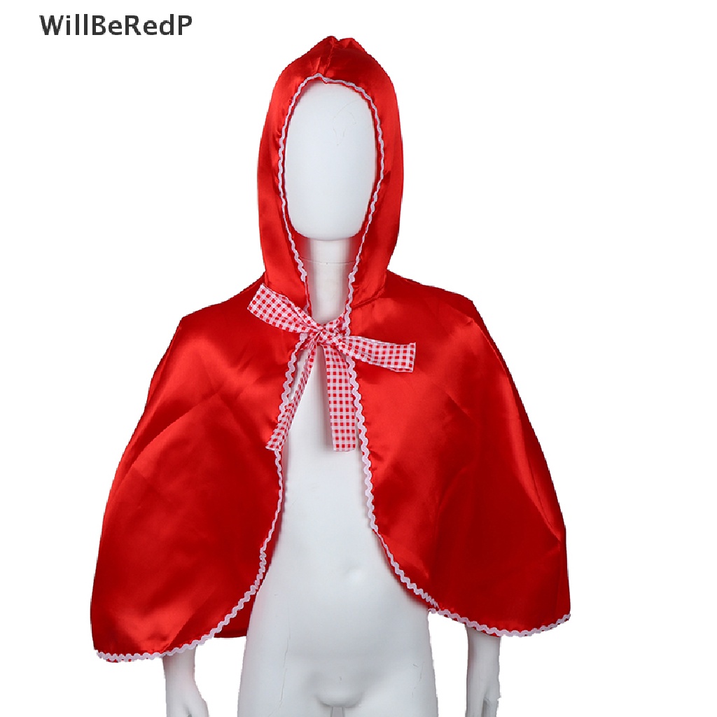 [WillBeRedP] Little Red Riding Hood Costume Cape Dress Up Halloween Capelet Cosplay Princess