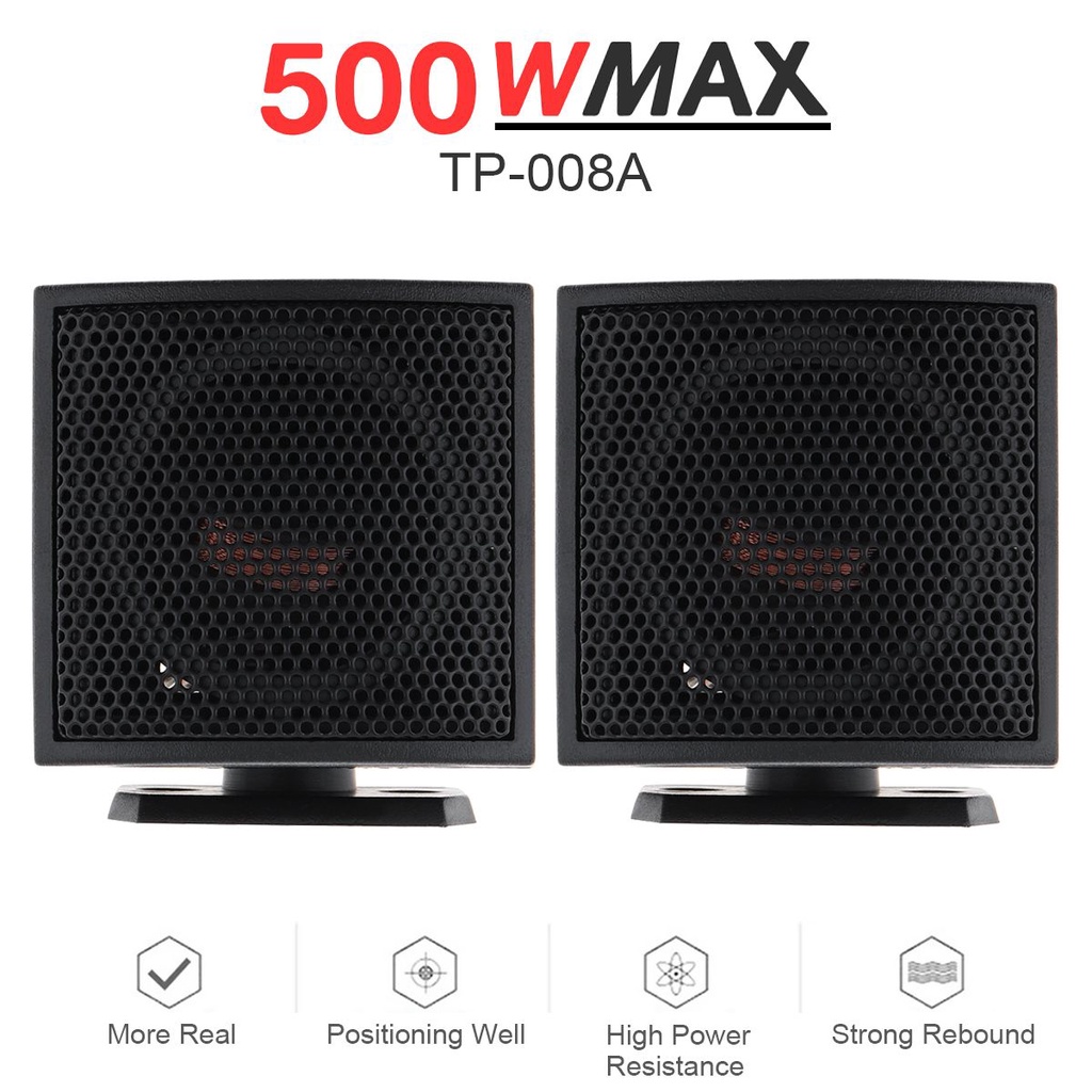 2pcs 500W High Efficiency Mini Tweeter Speakers for Cars Audio System ...