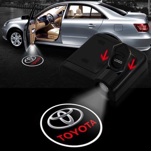 02 Pcs TOYOTA Car Door Light Car LED Projector Door Shadow Light