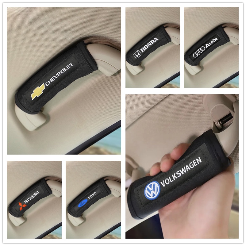 4-Pack Universal Car Interior Roof Handle Armrest Covers - Protective Door Grip Accessories