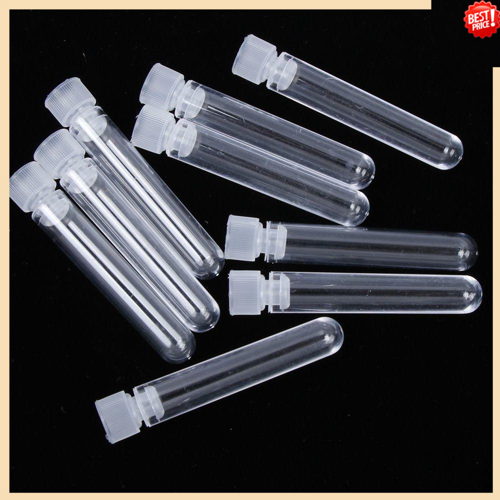 Long Test Tube Test Tube With Cap Clear Plastic Lab | Shopee Philippines