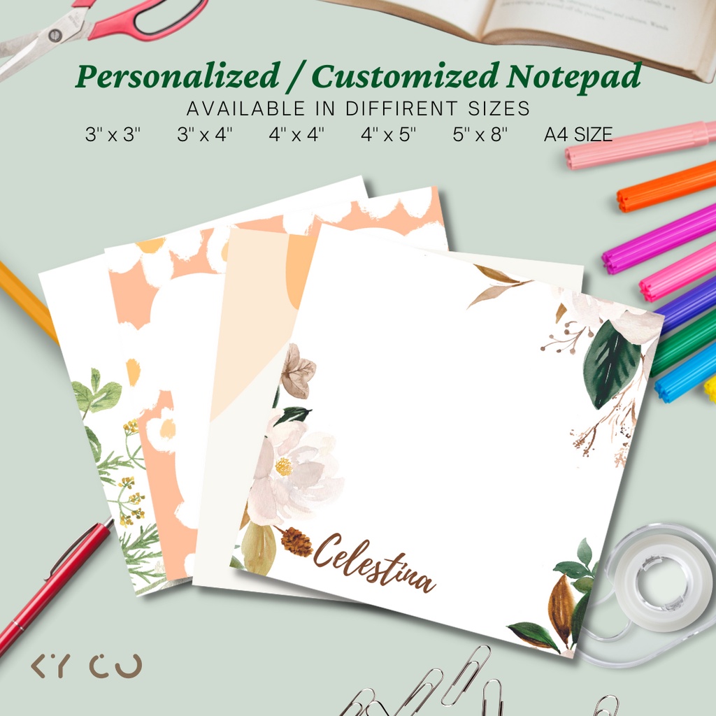 KYCO CUSTOMIZED / PERSONALIZED NOTEPAD MEMOPAD Shopee Philippines