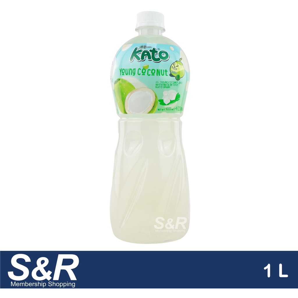 Kato Young Coconut Juice with Nata de Coco 1000mL Shopee Philippines