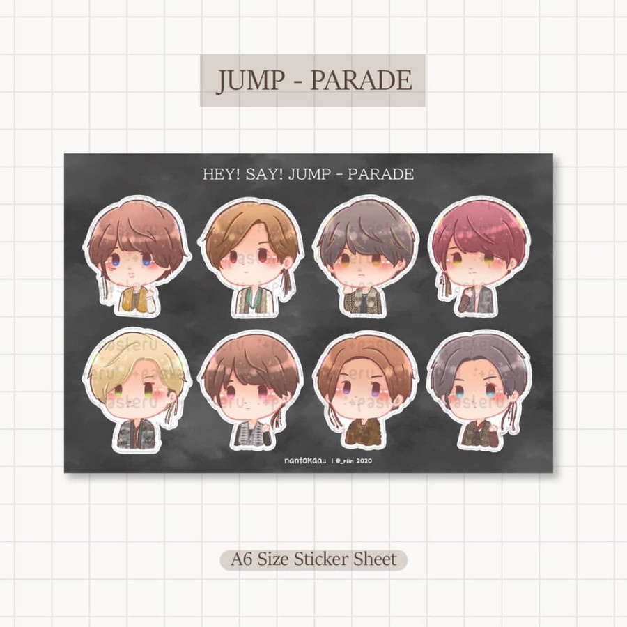 Hey! Say! JUMP - Parade Sticker Sheet / Planner Journal Deco Sticker ...