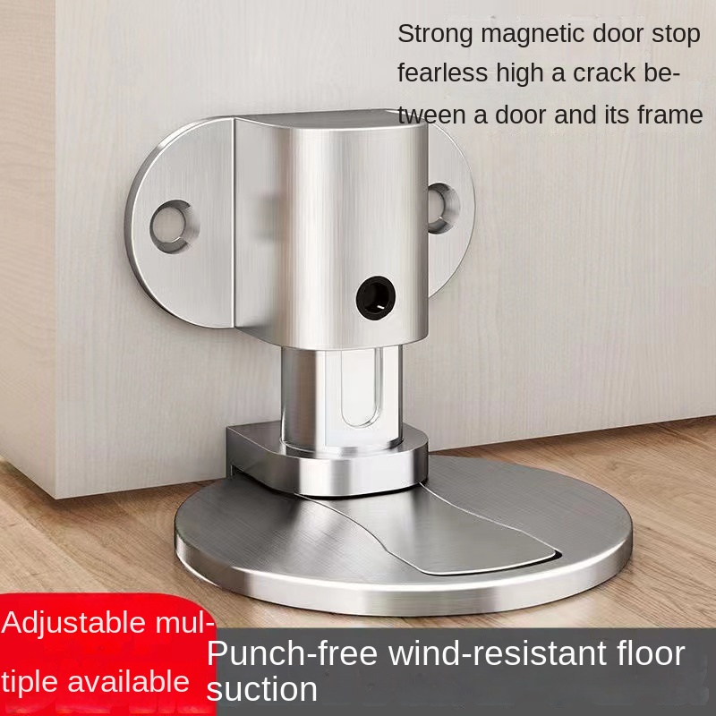 Muhe Door Stopper Perforation-Free Invisible Ground Suction Bathroom ...