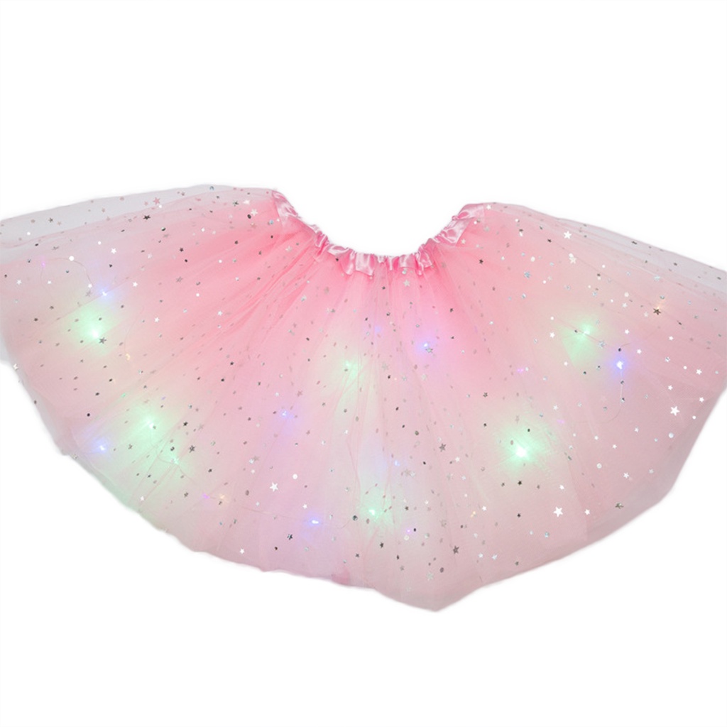 Magic Light Princess LED Dancing Skirt Luminous Christmas Party Stage ...