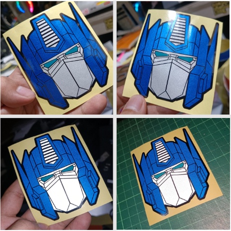 Reflective Optimus Prime Head Autobots Sticker Decals | Shopee Philippines