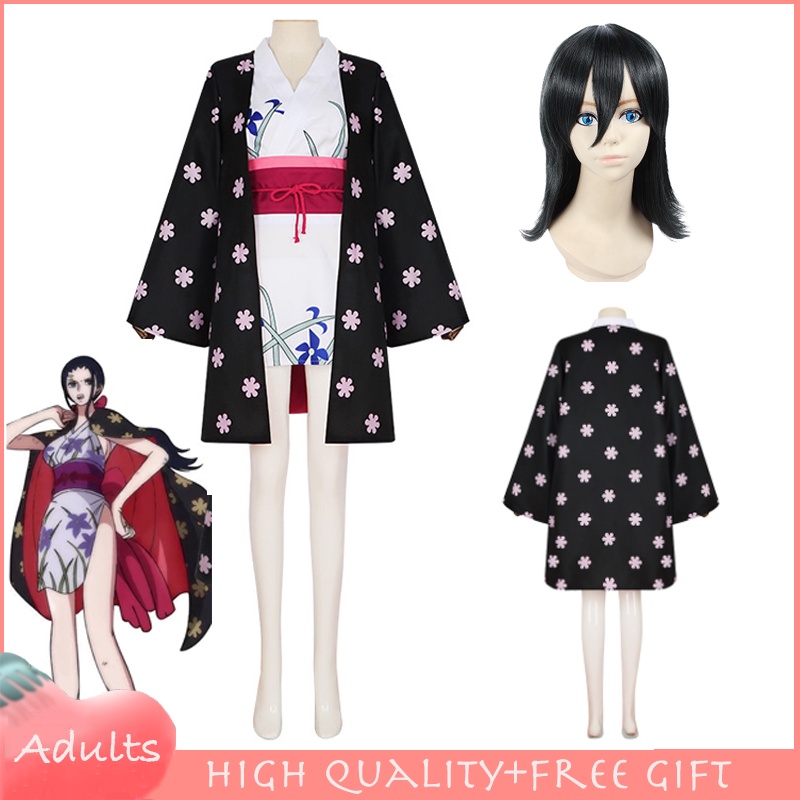 One Piece Onigashima Nico Robin Cosplay Costume Outfits Nico Robin Wig ...