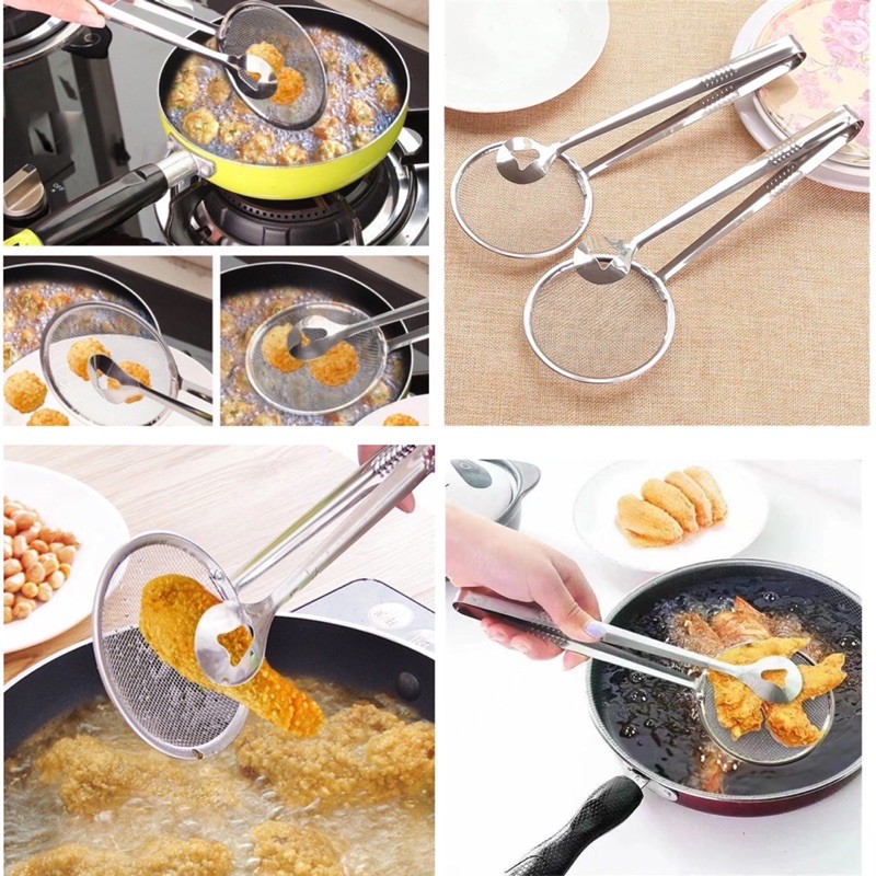 Big sale# Multi-functional 2-in-1 Stainless Steel Filter Spoon Spider ...