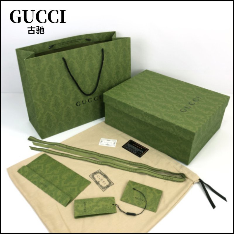 Gucci, Bags, Green Gucci Paper Bag And Sandal Box