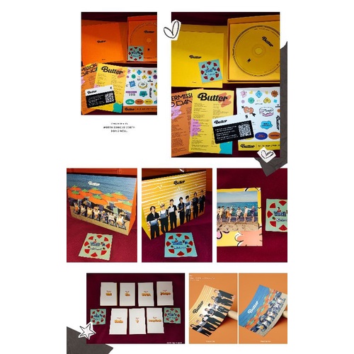 (Restock) BTS BUTTER UNSEALED ALBUM Tingi / Message Card RM JIN SUGA