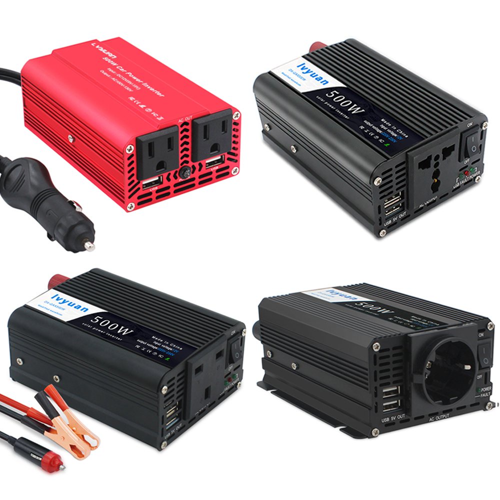 jdsDC 12V to AC 220V 230V 100V 110V Power Inverter 500W Mini Voltage