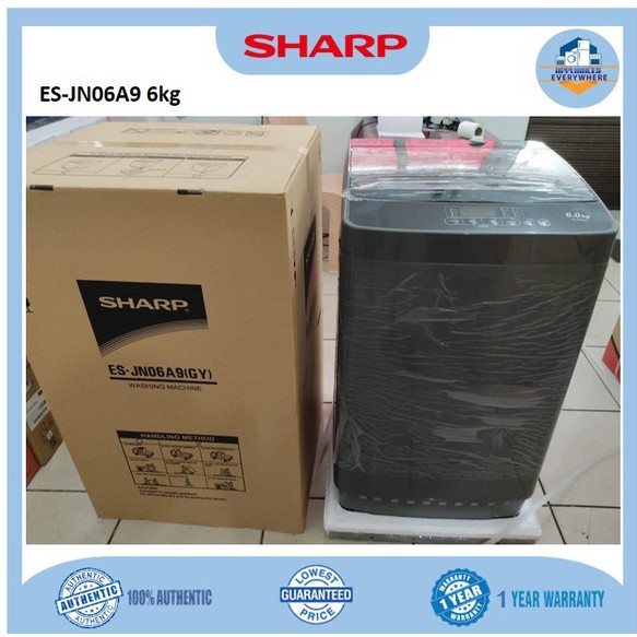 sharp automatic washing machine es jn06a9