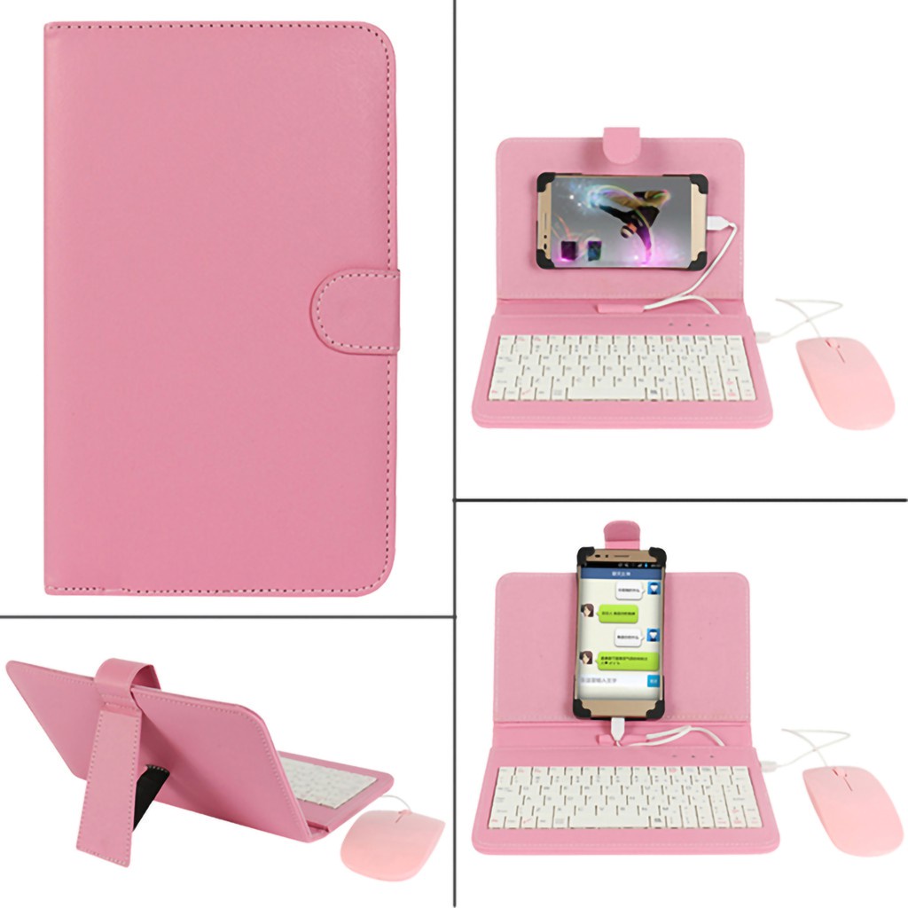 General Wired Keyboard with mouse mice Holster Case Cover for Mobile