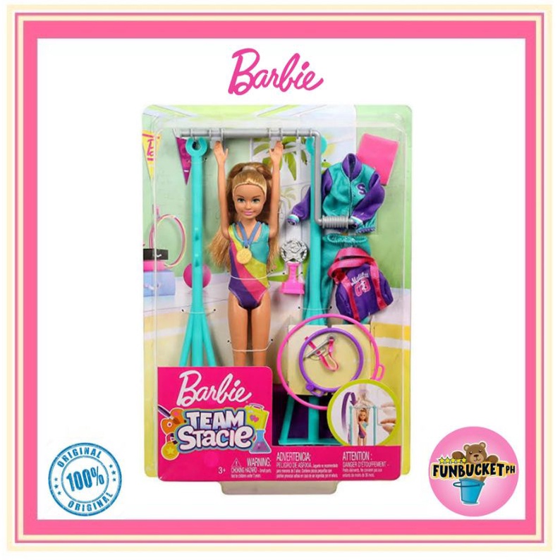 Original Barbie Team Stacie Doll Gymnastics Playset