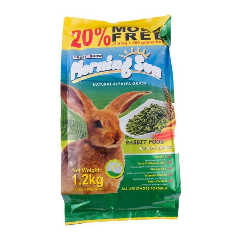 Morning Sun rabbit food 1.2kg rabbit food morning sun alfalfa carrot ...