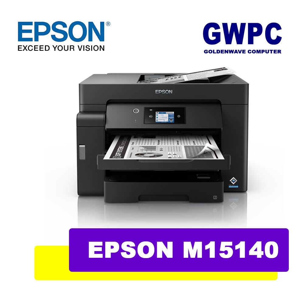 Epson Ecotank Monochrome M15140 A3 Wi Fi Duplex All In One Ink Tank Printer Black Only 1783